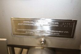 American Process System S/S Filter Housing, M/N 200 RDC, S/N 3774-1, with Top Mounted Motor, Mounted