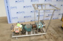 WCB 3 hp Positive Displacement Pump, M/N 034, S/N 25162499, with 1735 RPM Motor, 208-230/460 Volts,