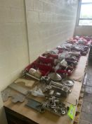 Large Assortment of NEW Parts with Parts Bins, Includes S/S Pump Parts, Air Valve Parts, Gaskets, Fe