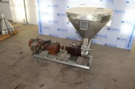 WCB 5 hp Positive Displacement Pump, M/N 134, S/N 274351 00, with 1745 RPM Motor, 208-230/460 Volts,