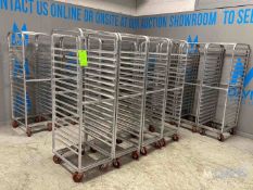 LOT OF (14) FME ALUMINUM BAKERY RACKS