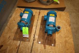 Lot of (2) New Burks .5 hp / 3450 rpm Pumps,