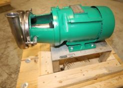 Tri-Clover 3 hp Centrifugal Pump, M/N C218MF18T-S, S/N K6632, with Aprox. 2