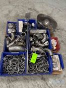 LOT OF MISC. S/S SANITARY FITTINGS