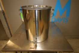 30 Gallon S/S Brew Pot with Lid & Valve