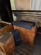 LOT OF BLUE PLASTIC CONVEYOR BELT