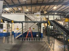 SECTION OF 90 DEGREE ROLLER CONVEYOR & HYTROL CASE CONVEYOR