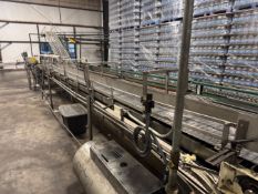 STRAIGHT SECTION OF LANER CONVEYOR RUNNING INTO DROP PACKER