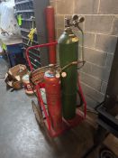 WELDING CART WITH CYLINDERS & TORCH