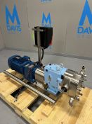 2018 WAUKESHA CHERRY BURRELL SKID-MOUNTED POSITIVE DISPLACEMENT PUMP, MODEL 130 U2, WITH JACKETED