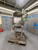 GROEN S/S DUAL MOTION KETTLE, MODEL TA-150 SP,S/N 86413, SWEEP SCRAPE AGITATION AND HIGH SHEAR ADMIX