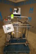 Aprox. 50 Gal. Portable Cone Bottom S/S Mix Tank with Lid & Cole Palmer 1/2 hp Mixer, Model 50009-00