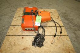 Jet 1/2 Ton Electric Hoist, (Note: Missing Control