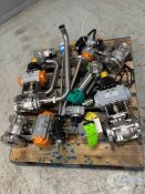 LOT OF S/S AIR ACTUATED VALVE