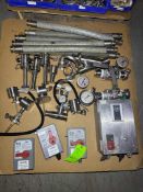 LOT OF MISC S/S VALVES, FITTINGS & ELECTRICAL BOXES
