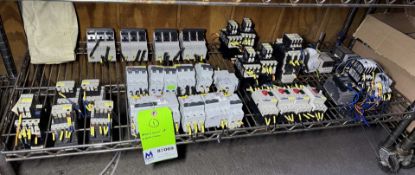 Lot of Assorted Control Panel Electrical by Telemecanique, Merlin Gerin & Moeller, Includes Breakers