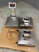 LOT OF (3) RICE LAKE S/S SCALES