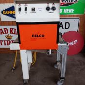 Belco Shrink Tunnel, Model STC2016, S/N 9757 with Mesh Belt, Casters, Tunnel Size Aprox. 18