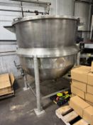 J.C. PARDO & SONS INC. APROX. 400 GAL. S/S KETTLE, S/N 5984-2, 100 PSI @ 338 F, NAT’L BD #: