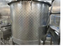 Quality Stainless Aprox. 500 Gal. S/S Dimple Jacketed Tank (Loading Fee $100) (Located Ozark, AL)