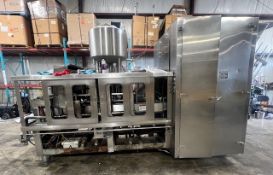 Evergreen CQ11 Filler, S/N 7098, Fills Quarts and Pints, Aprox. 16' Long x 6