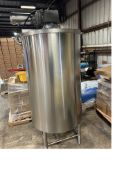 Aprox. 100 Gal. S/S Single Wall Tank with Mixing Head (Loading Fee $100) (Located Ozark, AL)