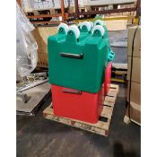 Saeplast Dump Buggies Plastic 400 lb. Pallet (Qty. 6) -HDPE Plastic construction; -Red, Blue and