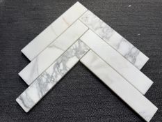 (1) Crate. 240sf Calacatta 1.5 x8