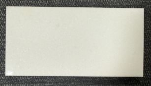 (1) Crate. 450sf 3x6 x 3/8 Thassos Polished beveled Tile