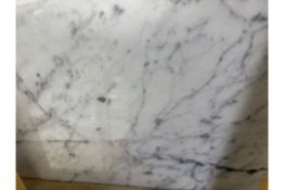 (1) Crate. 60sf 12x12 Carrara Honed Marble Tile