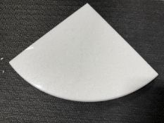 (1) Crate. 100pcs Thassos Corner Polished/Honed