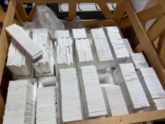 (1) Crate. Lot: 380pcs 4x12 & 3x12 Calacatta assorted