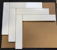 (1) Crate. 270sf Dolomite 1.5x8 Herringbone polished