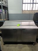 BEVERAGE-AIR SPE60HC-16 ELITE SERIES 2 DOOR REFRIGERATED PREP TABLE