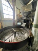 JABEZ BURNS COFFEE ROASTER, MODEL 23-R, 2,000 LBS PER HOUR, 4-6 BATCHES PER HOUR, ROASTER