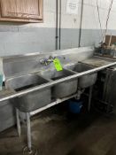 EAGLE THREE BOWL STAINLESS STEEL SINK