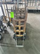 (4) NUTTING FAIRBAULT VINTAGE WOOD PALLET JACKS