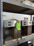 LOT OF ASSORTED COFFEE BREWERS (INCLUDES ALL CONTENTS ON SHELF)