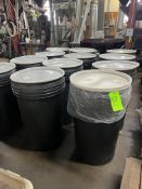 (16) PLASTIC STORAGE DRUMS
