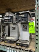 LOT OF ASSORTED BUNN COFFEE BREWERS (INCLUDES ALL ON SHELF)