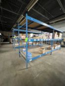 (2) SECTIONS OF PALLET RACKING, EACH SECTION HAS (12) CROSS BEAMS, (6) UPRIGHTS, (2) APPROX. 192 IN.