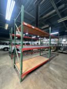 (2) SECTIONS OF TEARDROP STYLE PALLET RACKING, EACH SECTION APPROX. 101 IN. L X 42 IN. W X 120 IN.