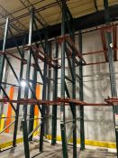 (9) SECTIONS OF DRIVE-IN 2-DEEP PALLET RACKING