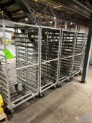 (5) STAINLESS STEEL DOUBLE SECTION SIDE LOAD PAN RACK