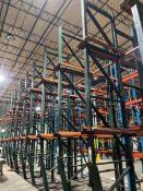 (16) SECTIONS OF DRIVE-IN 2-DEEP PALLET RACKING