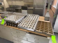 LOT OF ASSORTED ROUND & RECTANGLE MOLDS