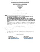 REMOVAL TERMS & CONDITIONS