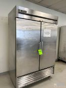 TRUE T-49 TWO SECTION STAINLESS STEEL REFRIGERATOR