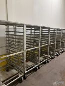 (13) STAINLESS STEEL DOUBLE SECTION SIDE LOAD PAN RACK