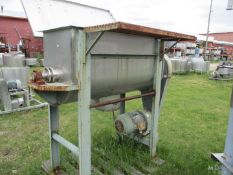 S/S RIBBON BLENDER ON MILD STEEL FRAME